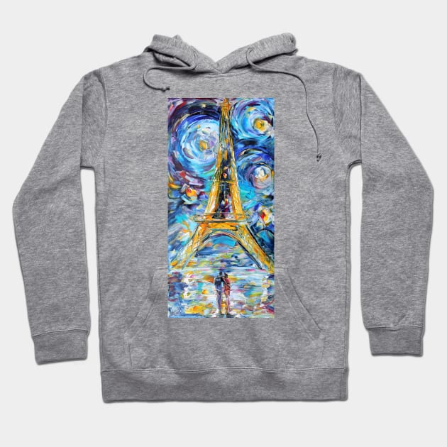 Eiffel Tower Hoodie by Karensfineart